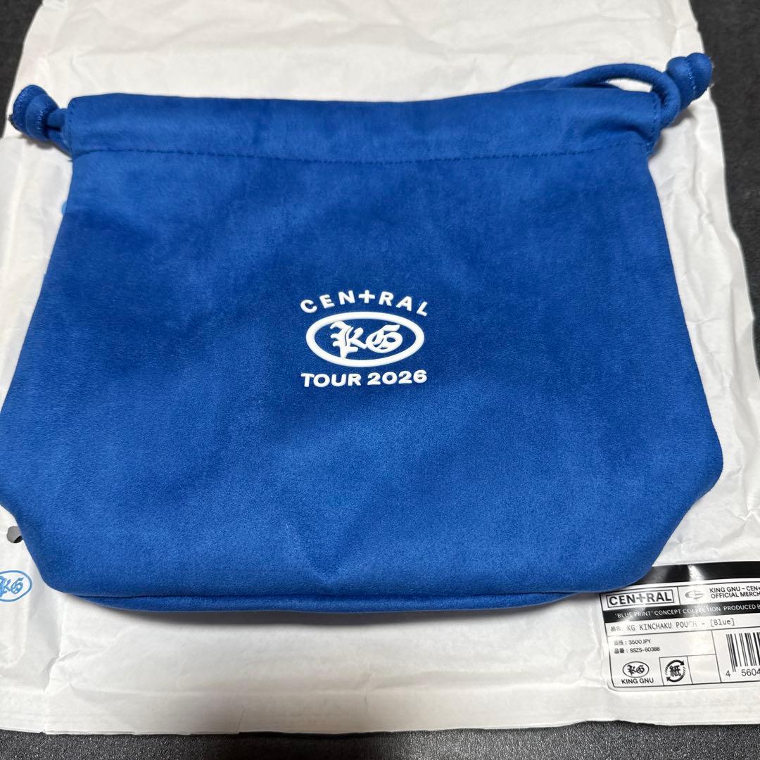 King Gnu CEN＋RAL KG KINCHAKU POUCH [ブルー]