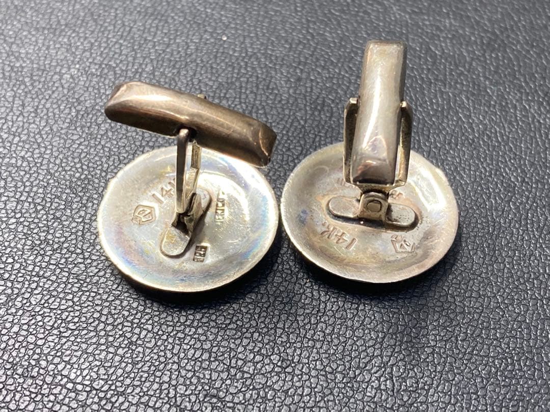 ヴィンテージ メキシコ製　カフス　刻印　925 14K