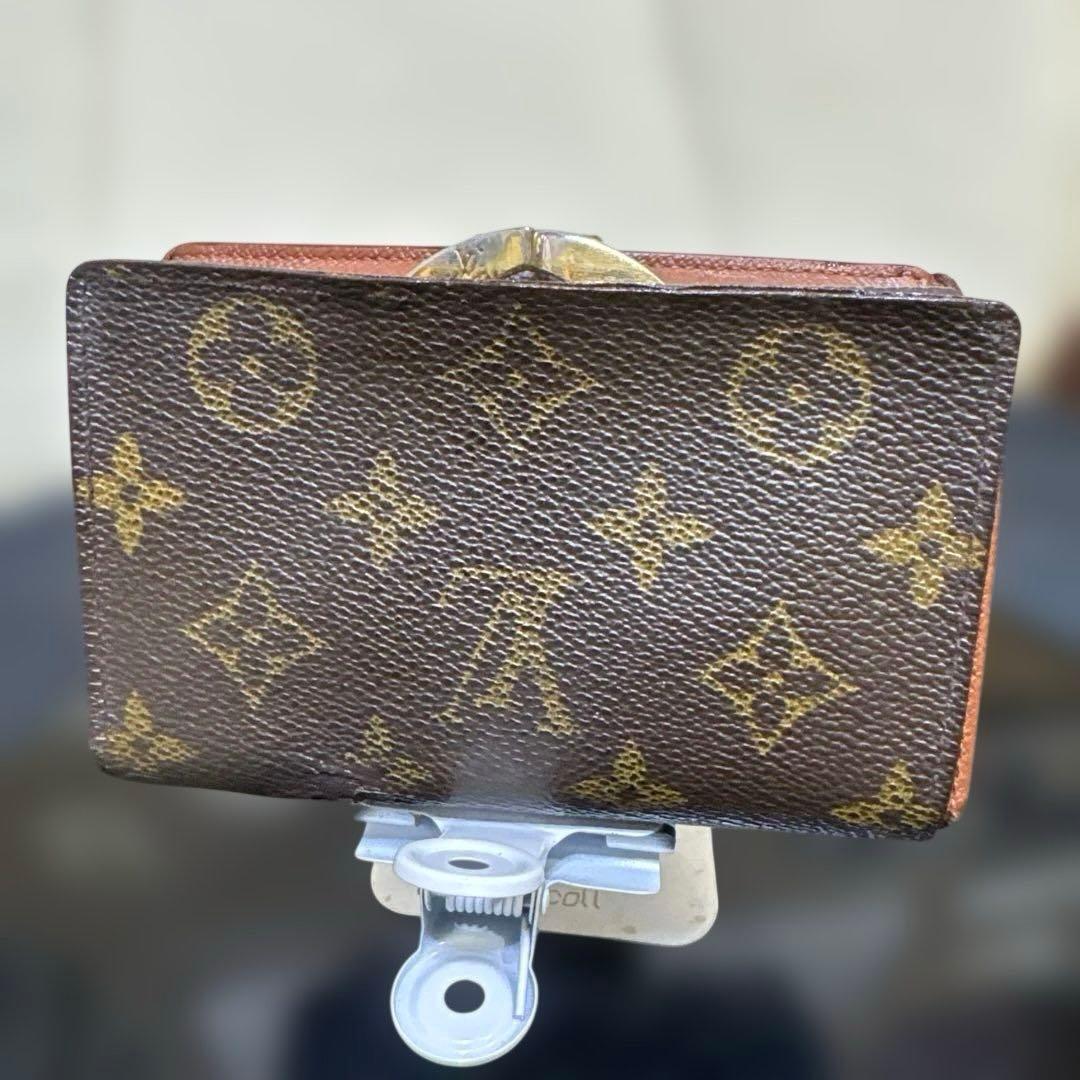 ④☆在庫SALE/良品 ♪モノグラム がま口 財布