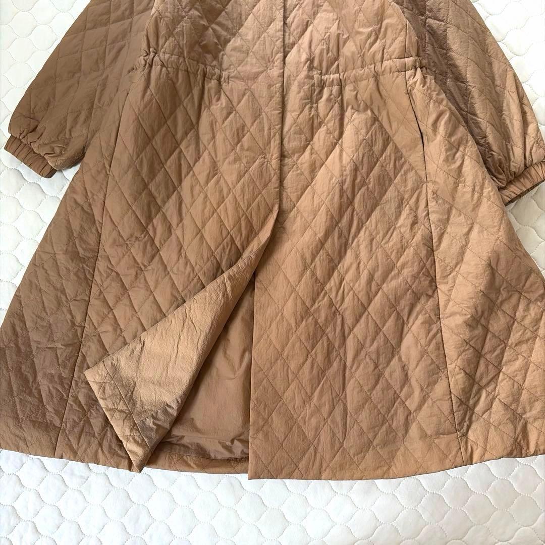 【美品】定価3.5万✴︎BEARDSLEY バルーン袖キルトコート　キャメル