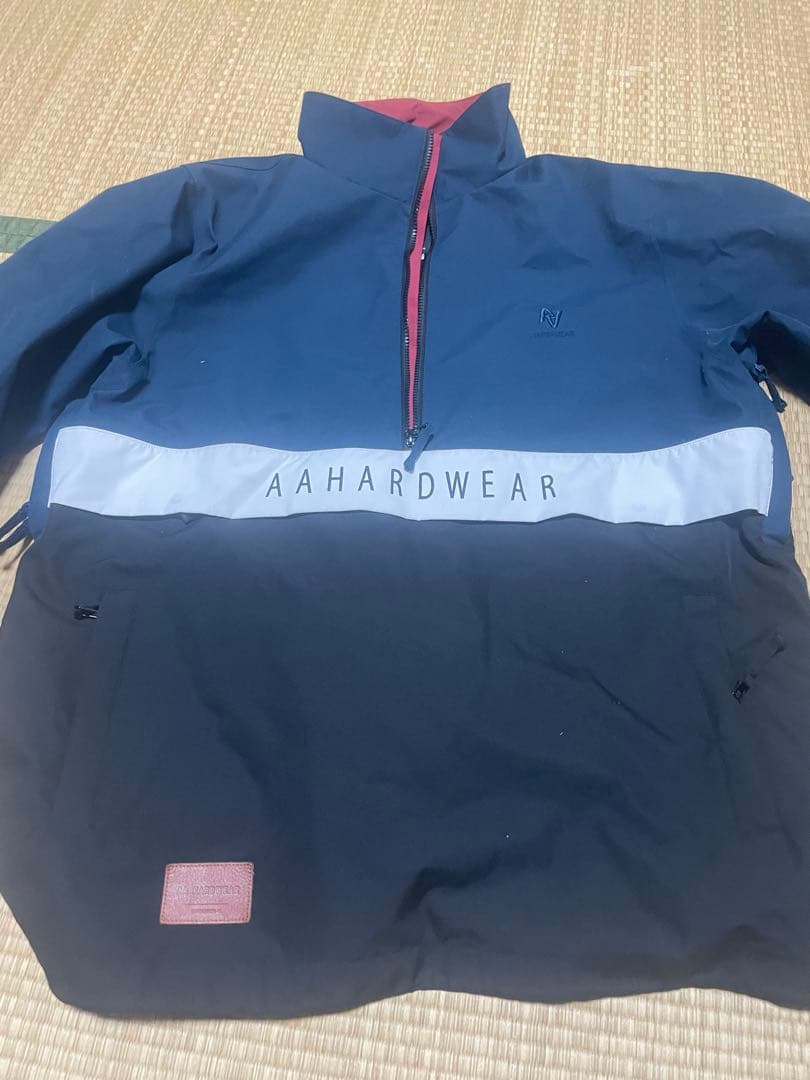 スノボ用ウェア AAHARDWEAR ネイビー レッド マウンテンパーカー
