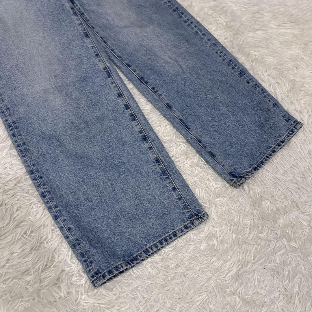 SOMETHING LISA ワイドデニム　ハイウエスト　M 美品　コットン