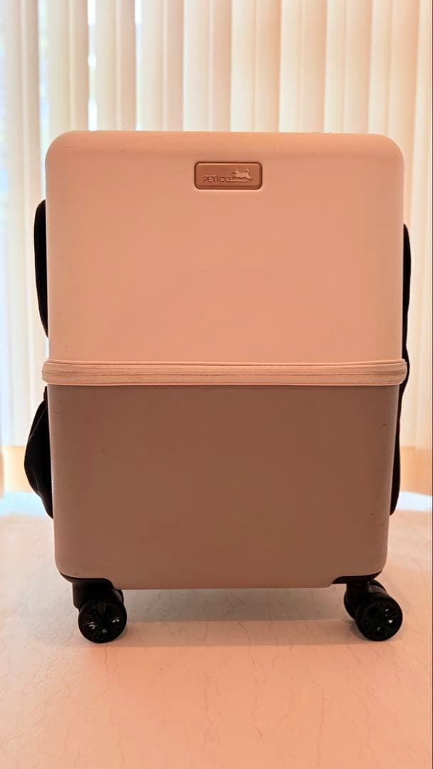 【美品】ペット用キャリーケース、PETiCO（M）新品クッション付き