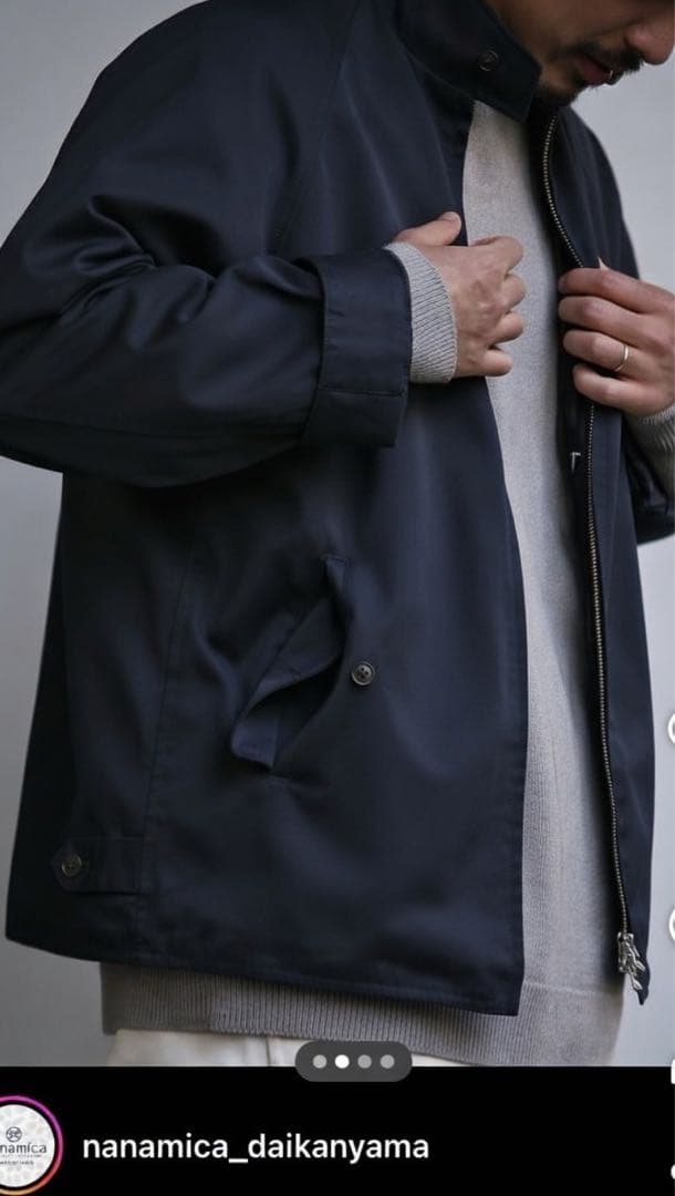 nanamica gore-tex チノクルージャケットSUAS102 Navy
