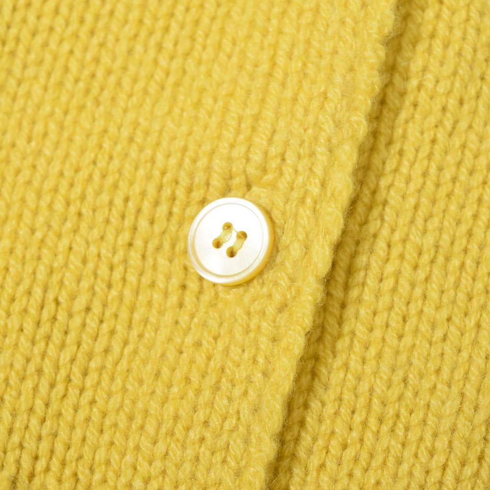 Archive miu miu 超短丈 カシミヤ カーディガン 38 イエロー