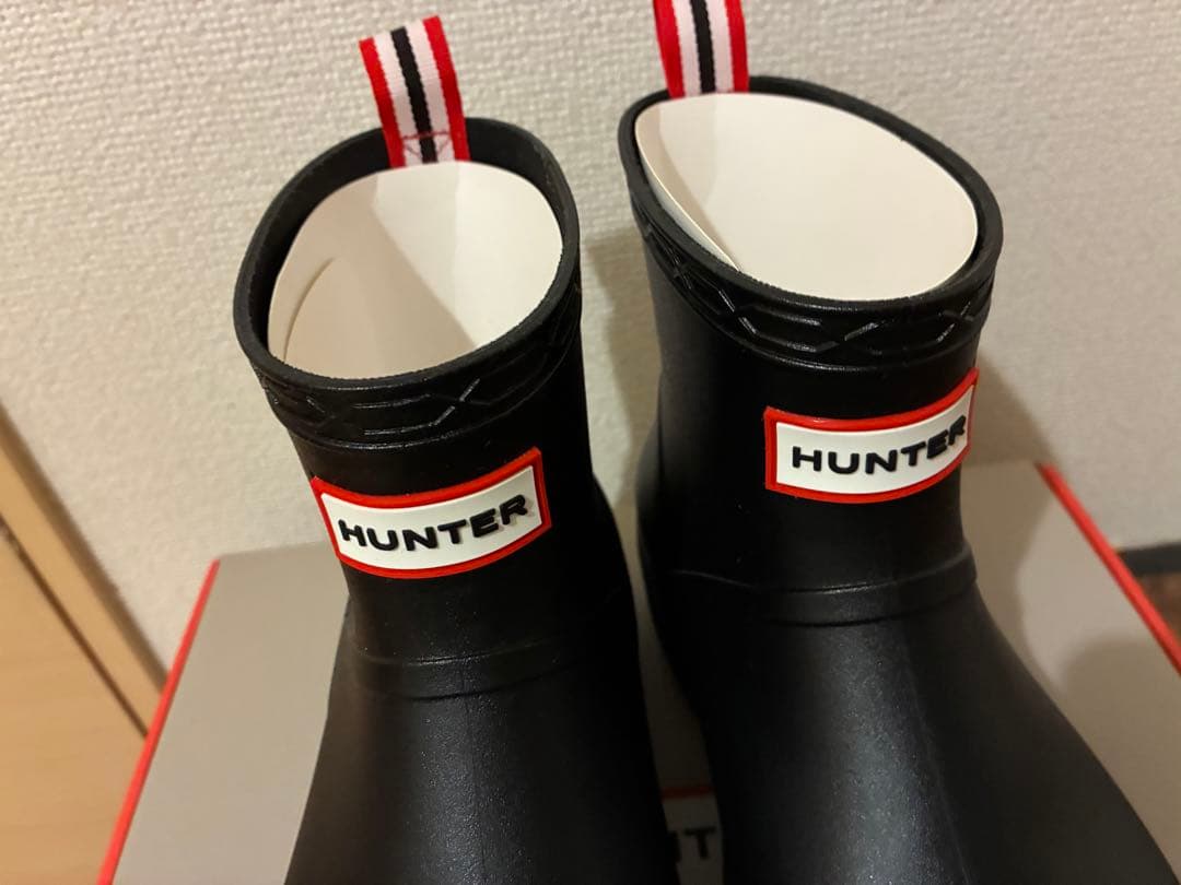 HUNTER ユニセックス プレイ モールデットブーツ UK4 ブラック