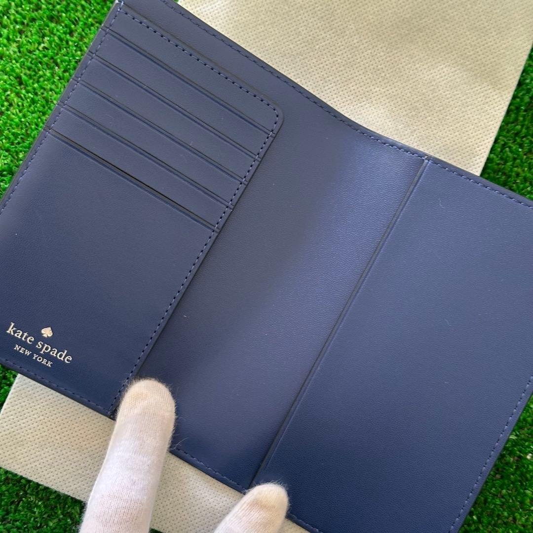 アメリカ ケイトスペード パスポートカバー パスポートケース 本革 新品 未使用