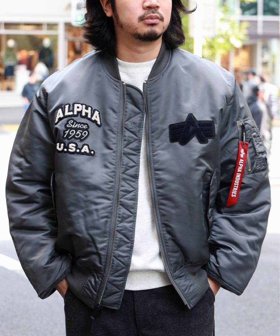 ALPHA INDUSTRIES MA-1 アルファ　スタジャン風USスペック