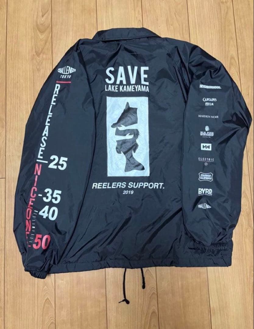 CHALLENGER SAVE LAKE KAMEYAMA コーチ 黒 M 新品