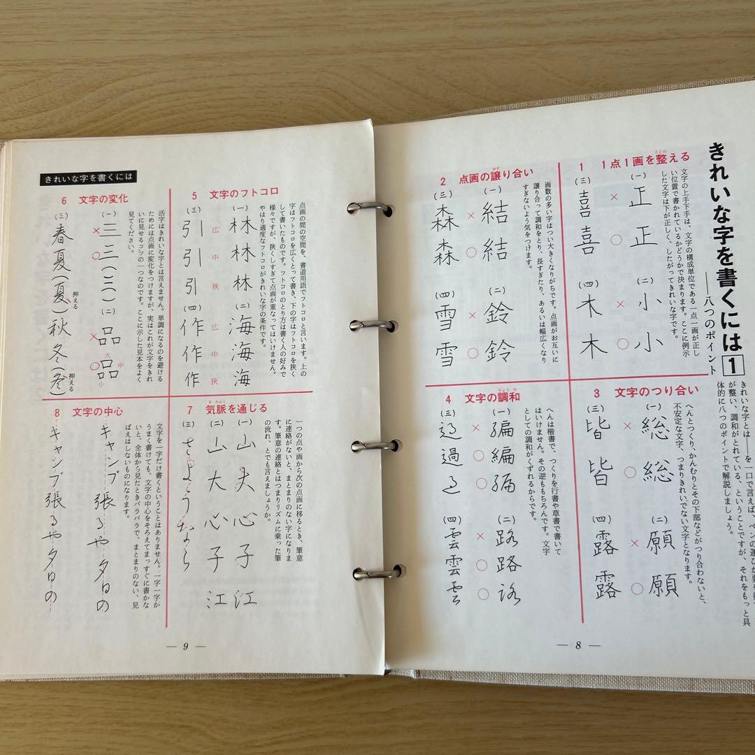 日本ペン習字研究会　テキスト二冊