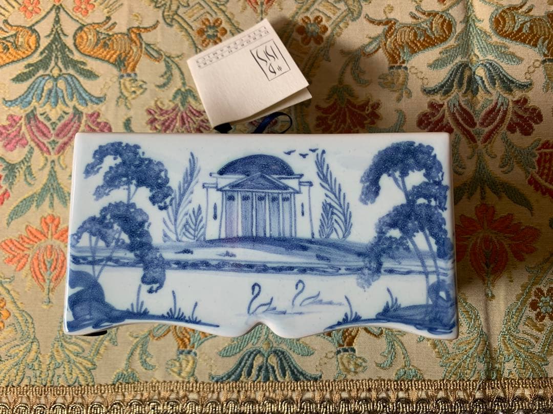 イギリス製　デボラ・シアーズのフラワーブリック手書きの絵が可愛いです！