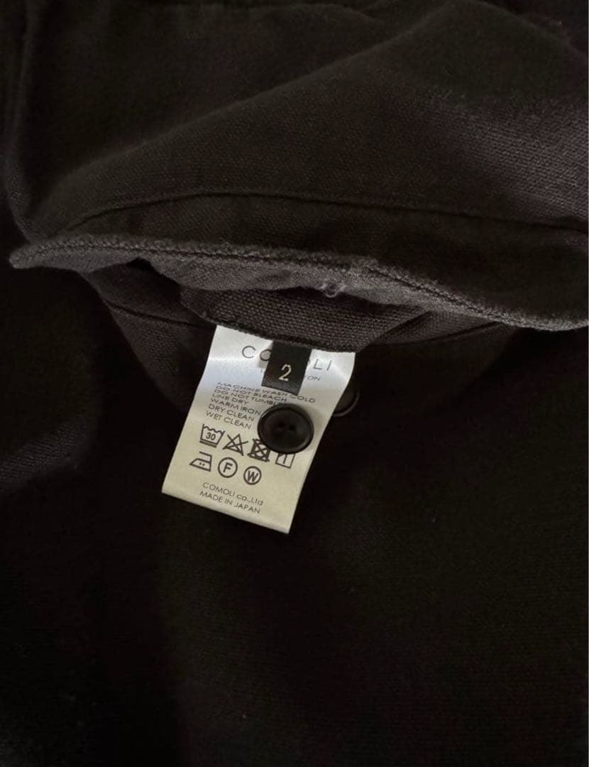 comoli コットンダックステーパードパンツ size2