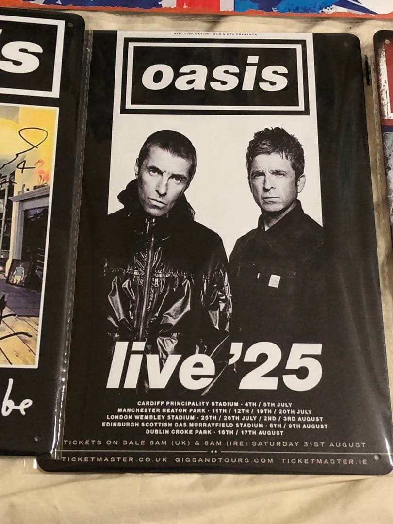 【oasis】ブリキ看板セット