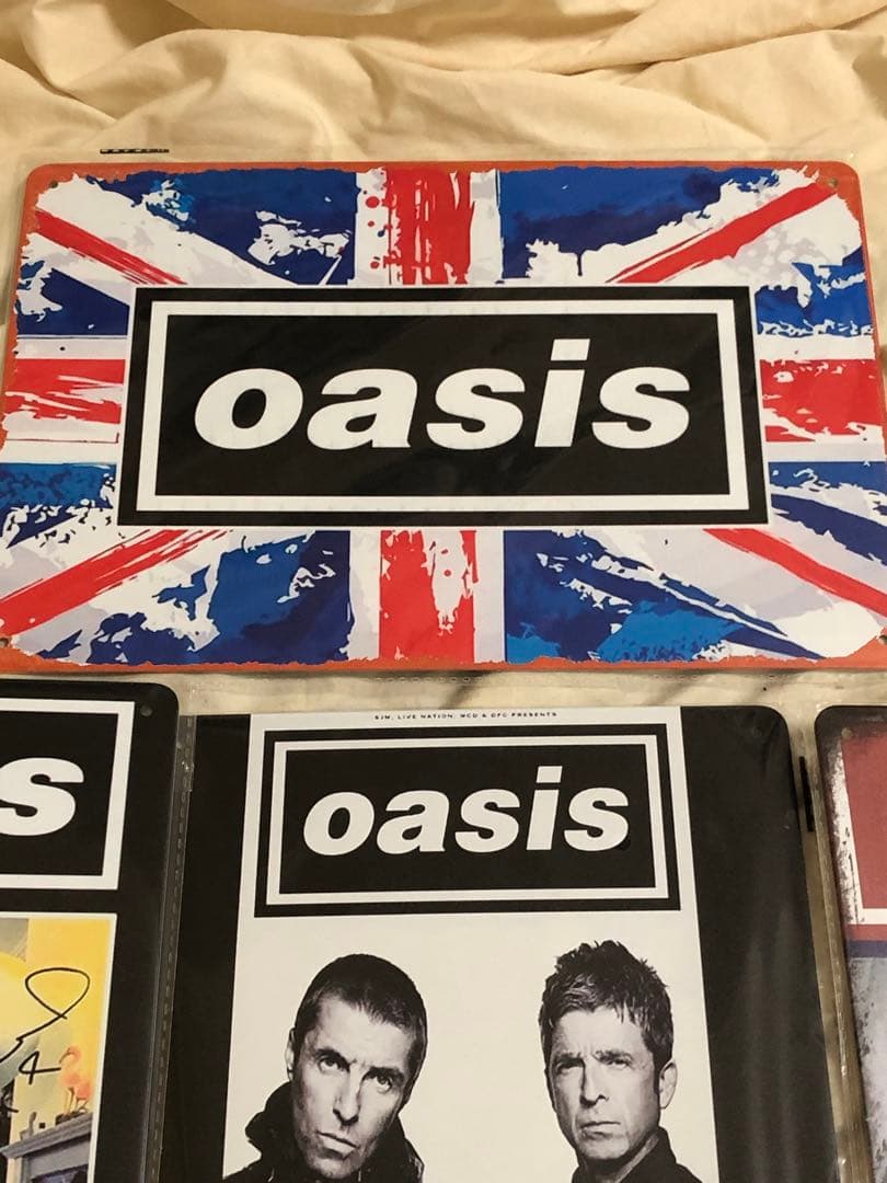 【oasis】ブリキ看板セット