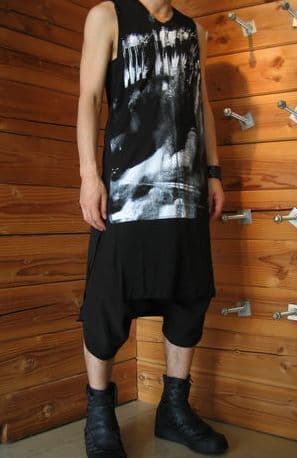 JULIUS ユリウス 467CUM5 レーヨン シルク ロング Tシャツ