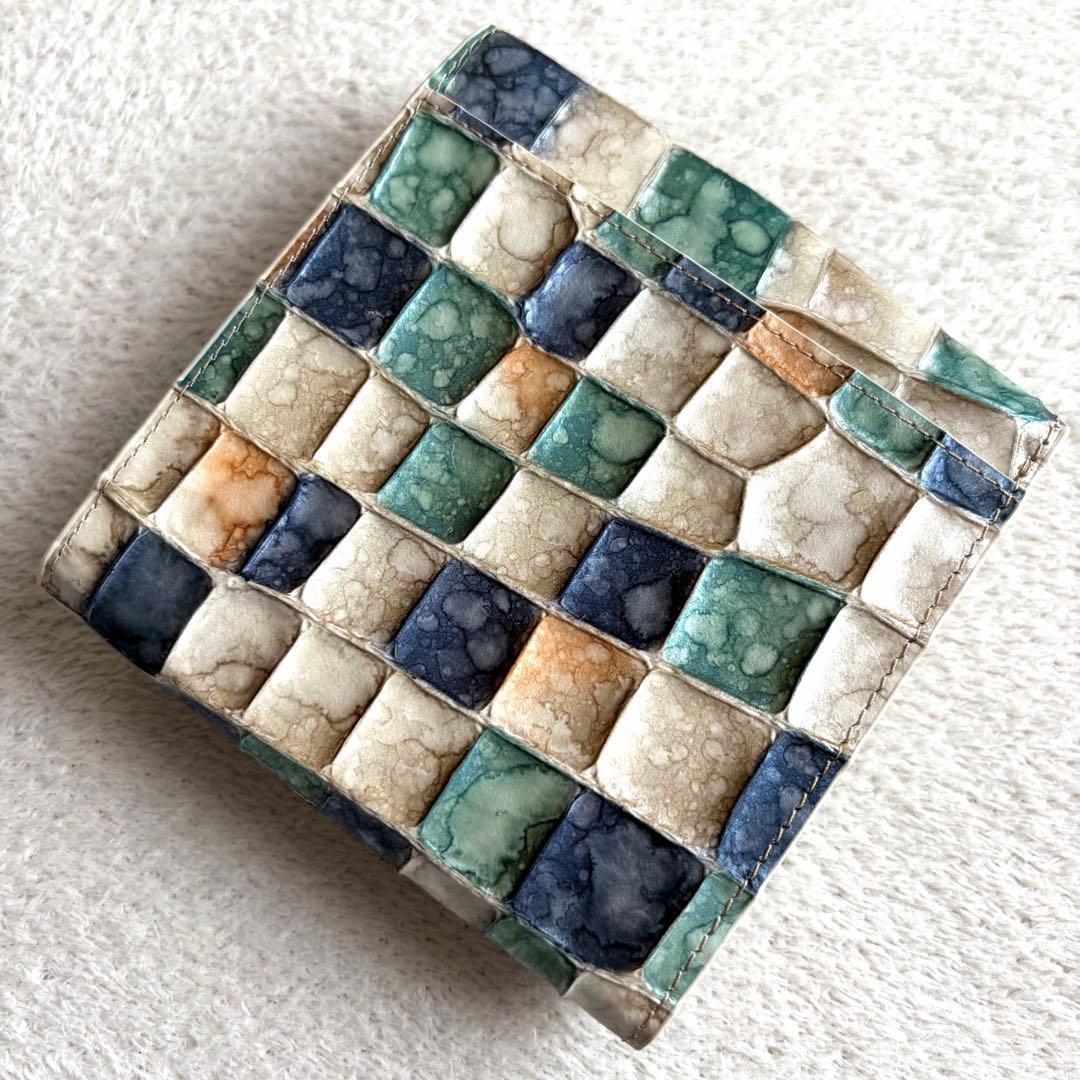 極美品✨ATAO ロトロ パールパレット 二つ折り財布 希少カラー 箱付 美品