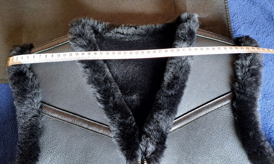 Y2Leather　コロメールムートンベスト　希少ブラック　Size40