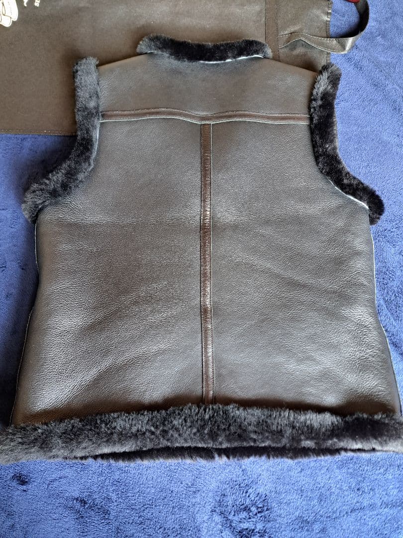 Y2Leather　コロメールムートンベスト　希少ブラック　Size40