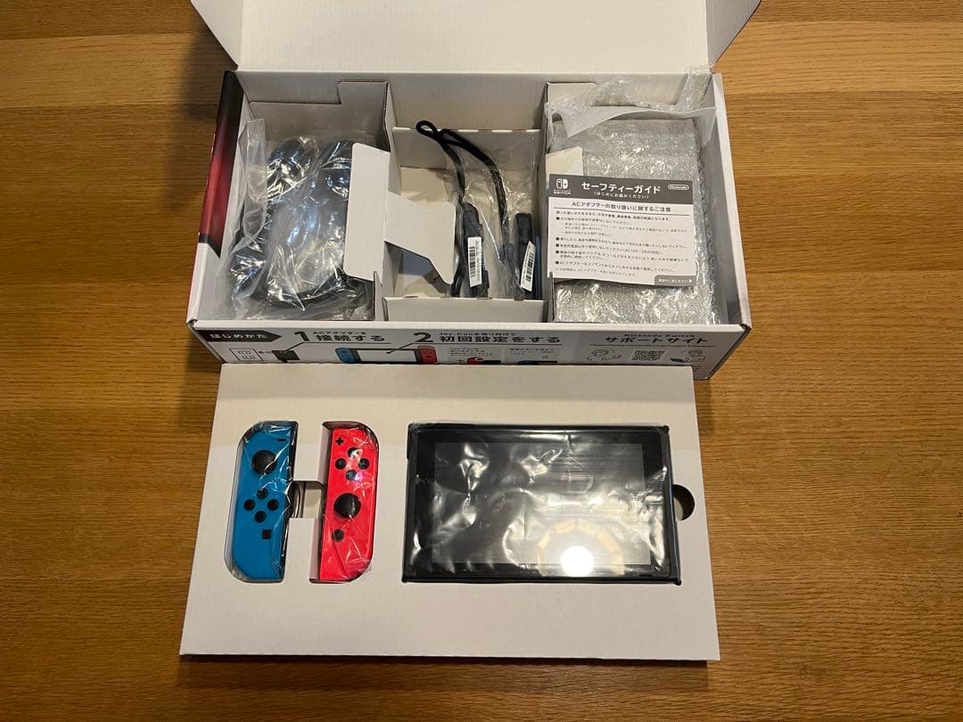 Nintendo Switch ネオンブルー・レッド 本体　画面難あり