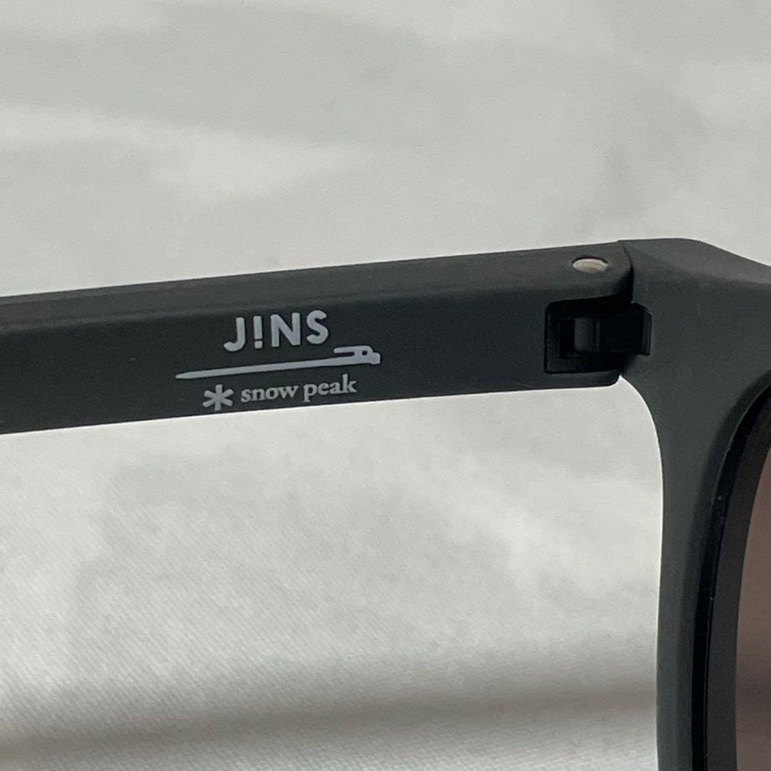 JINS× peakチャコールグレー•ブラウンレンズサングラス付属品付き