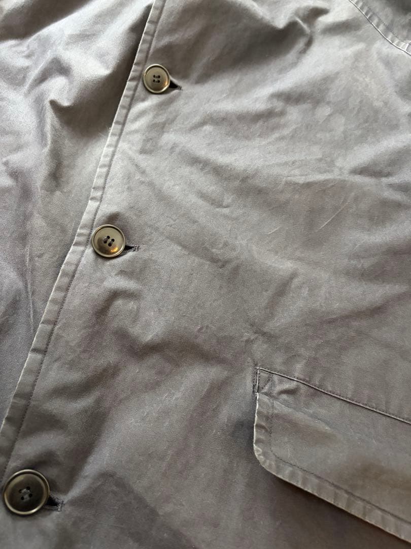 希少　22AW COMOLI コモリ　コットンフーデットコート　ネイビー　3