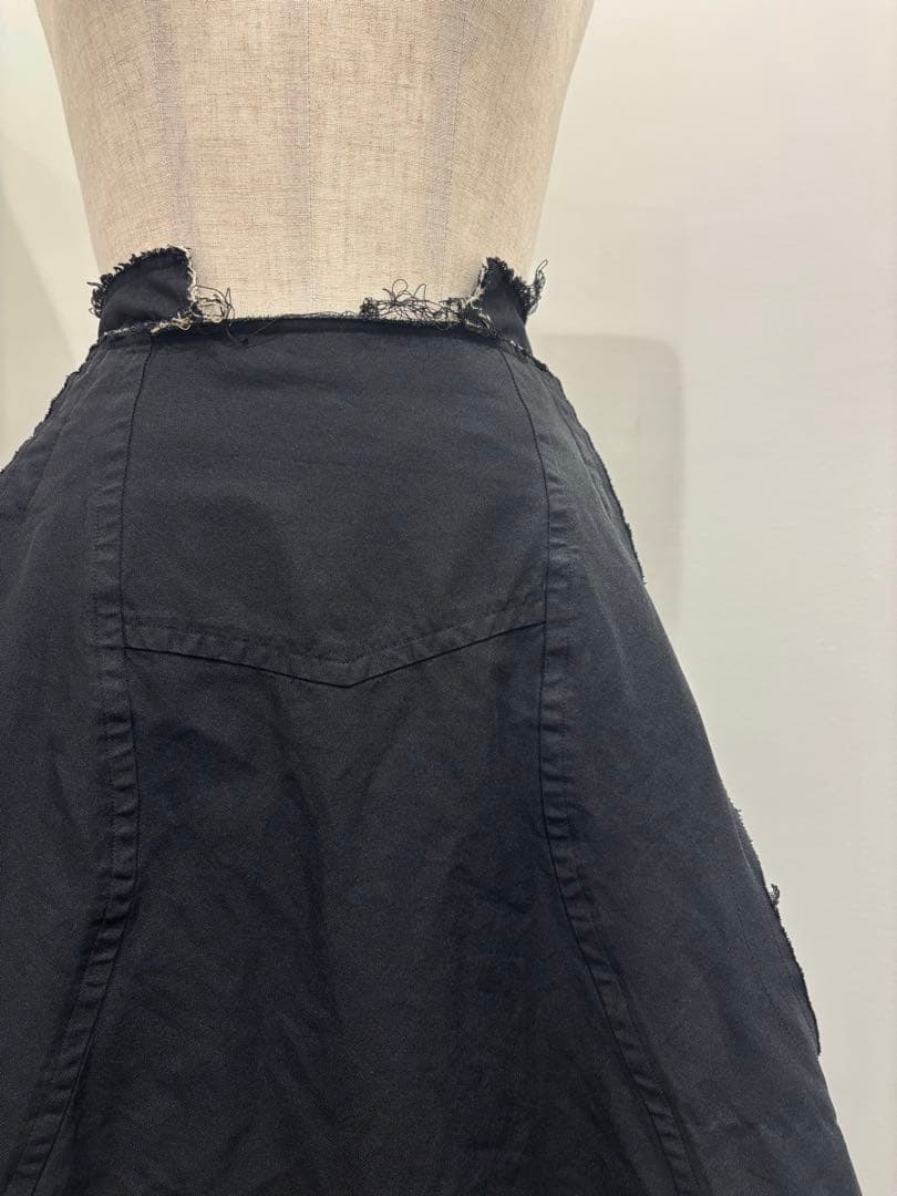 [18SS]コムデギャルソン　ポリエステル縮絨スカート