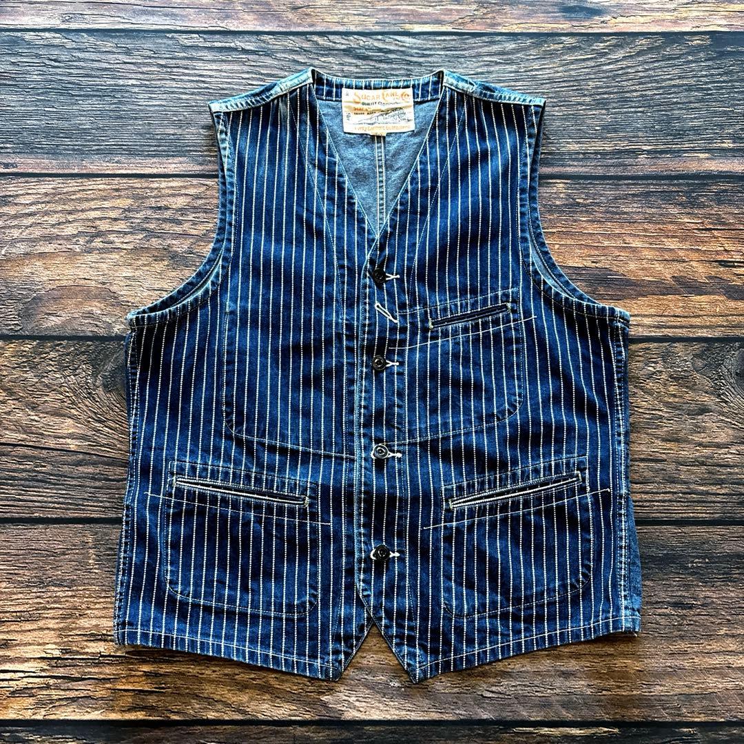 トップス SUGAR CANE / wabash vest denim