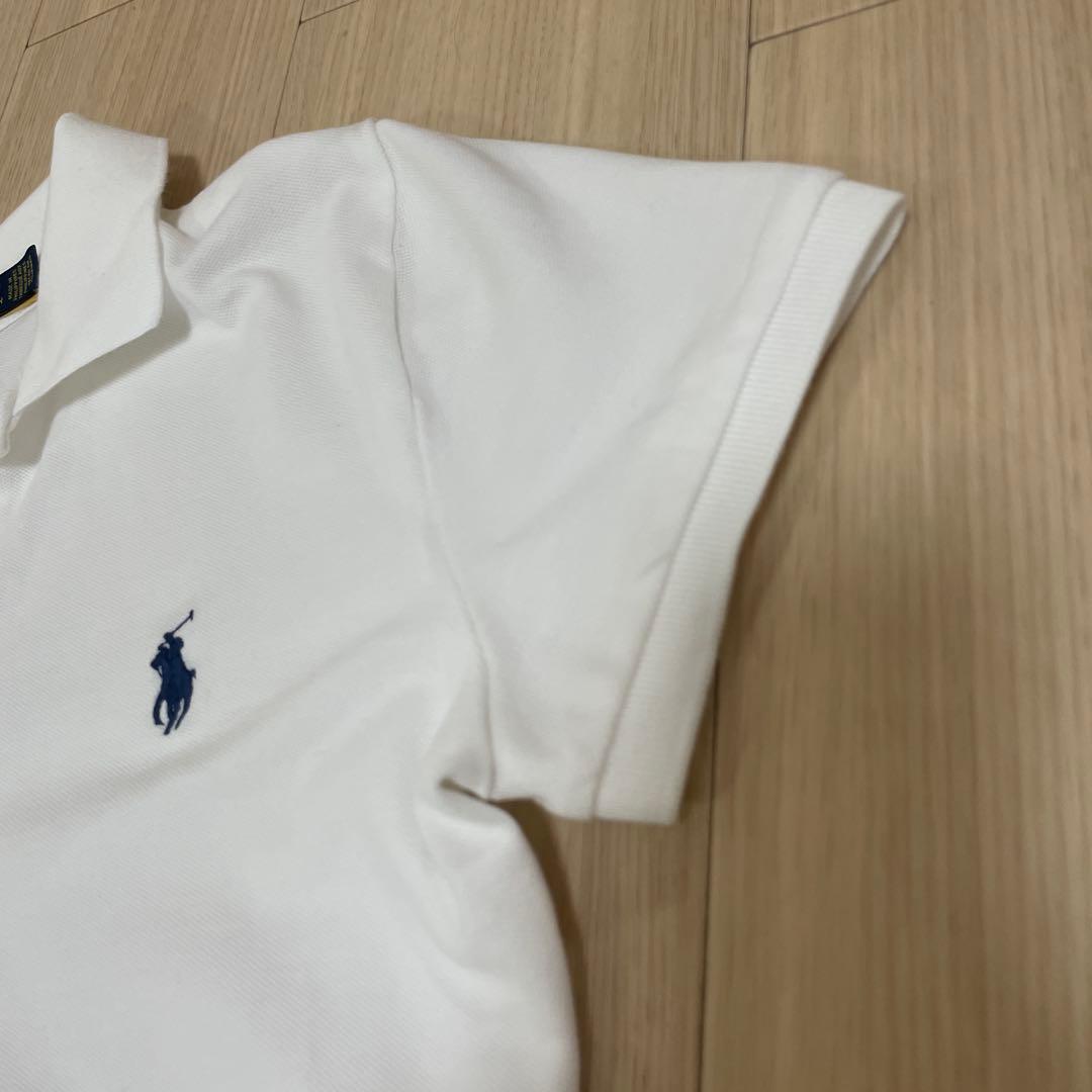 【美品！S】Polo Ralph Lauren スリムフィット ポロシャツ 白