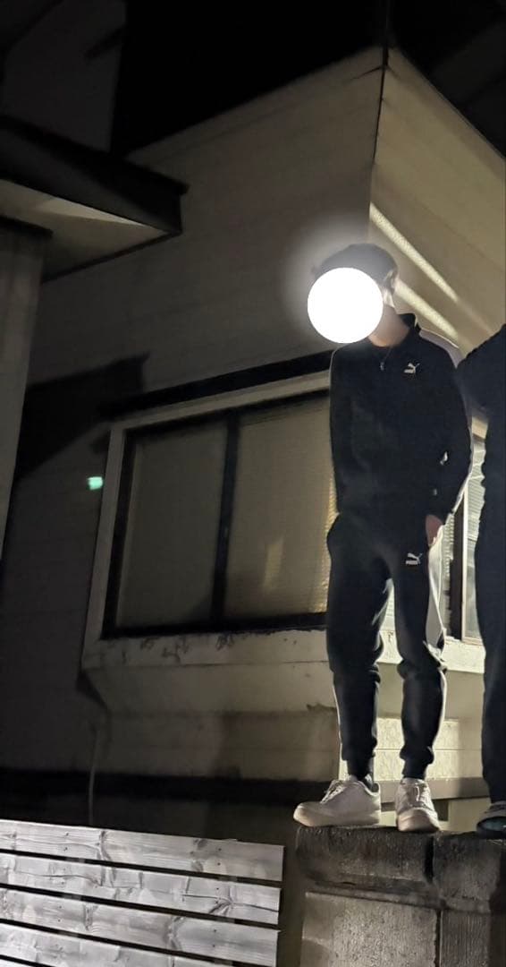 PUMA セットアップ　ジップアップジャージ　 黒/白　S