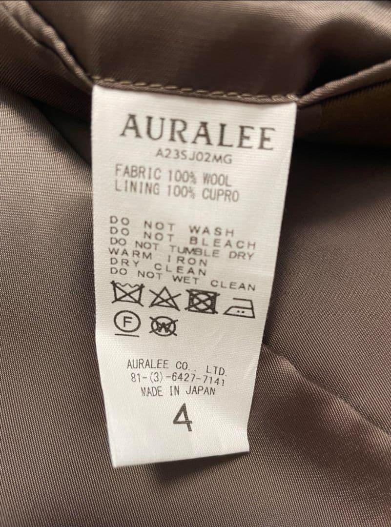 AURALEE オーラリー LIGHT WOOL MAX JACKET 4