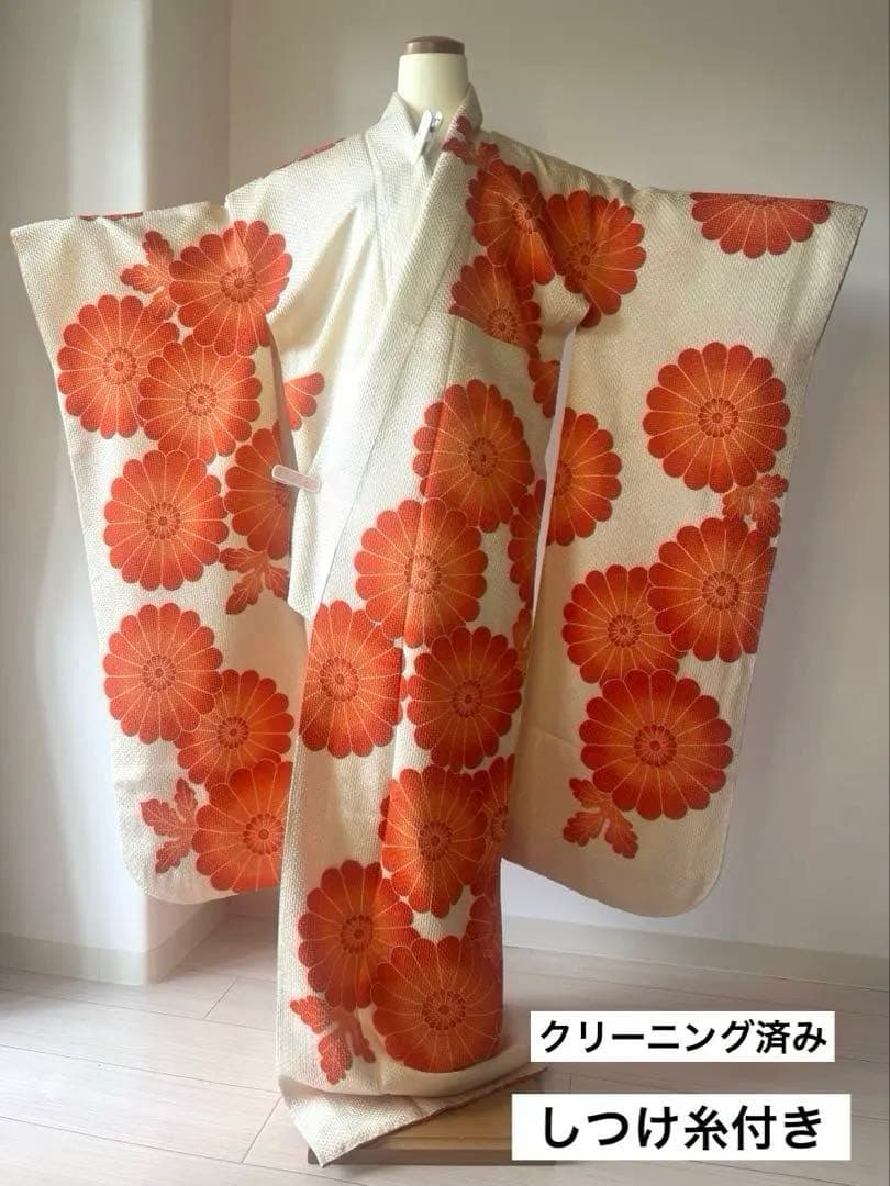 藤娘きぬたや　総絞り　しつけ糸付き　正絹振袖　正絹袋帯　帯締め他　全8点セット