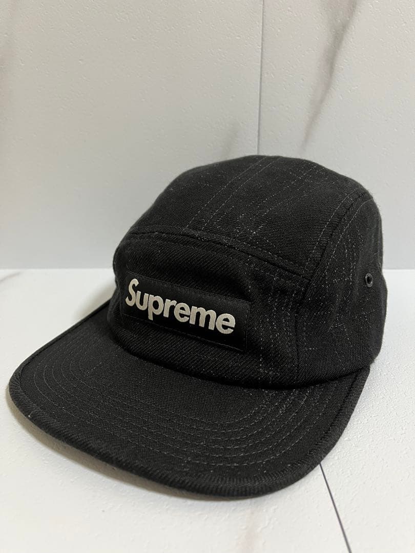 【美品】supreme キャンプキャップ ブラック