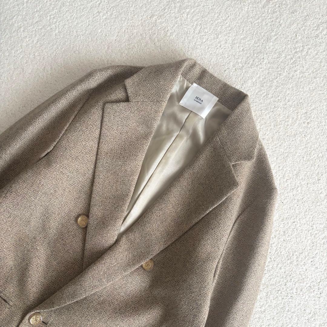 IENA LA BOUCLE 杢ツイード テーラードジャケット　36