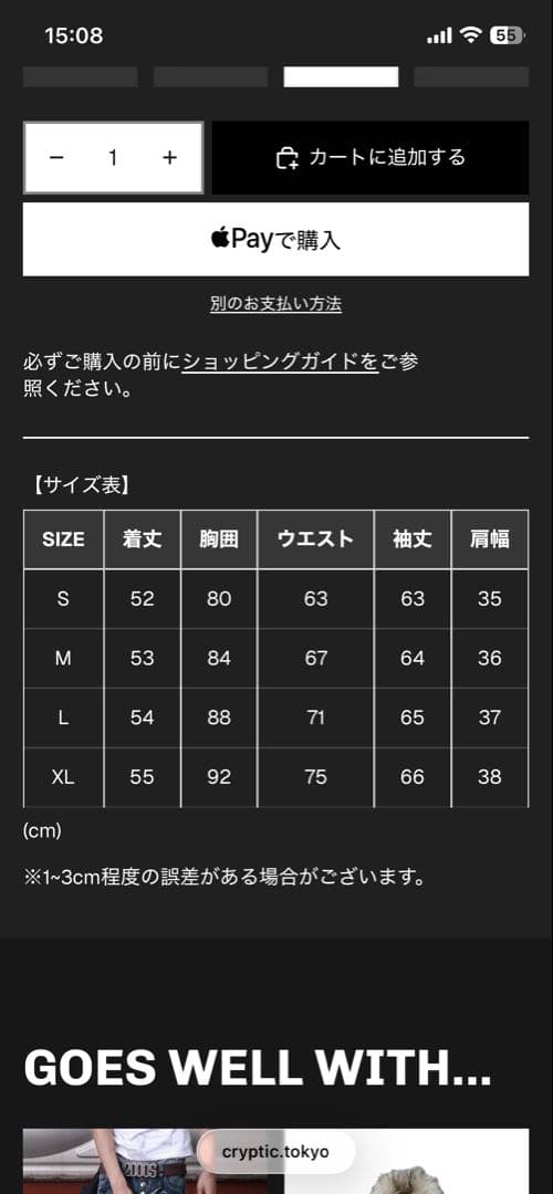 【CRYPTIC TOKYO】新品未使用Y2Kブルゾン Lサイズ【大幅値下げ】