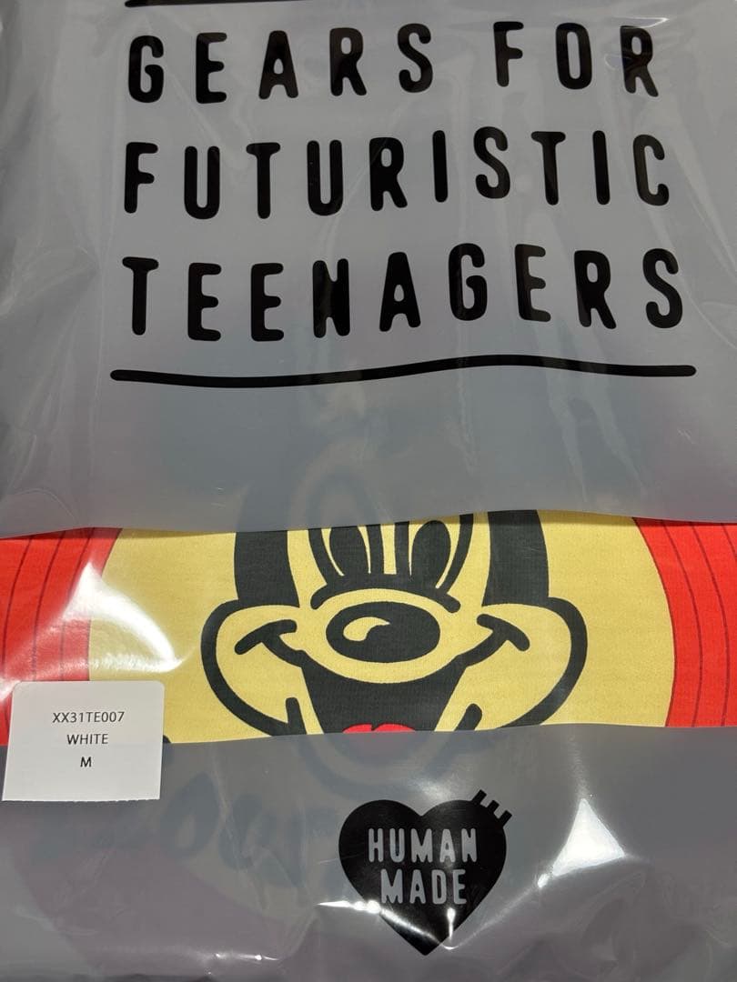 白　HUMAN MADE Mickey Mouse Club T-Shirt
