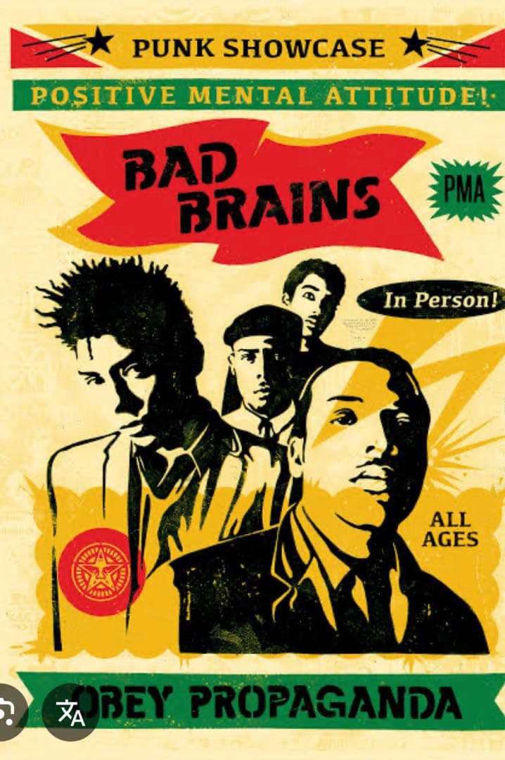 “Bad Brains PMA\" OBEY （2016）ポスター