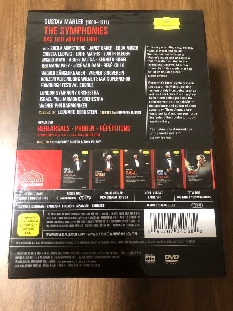 Mahler: The Symphonies DVD9枚組