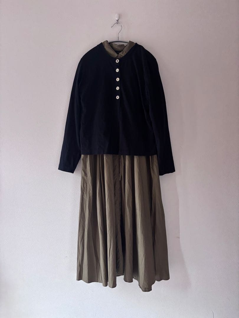 agnès b. カーディガン プレッション スナップボタン ブラック 希少