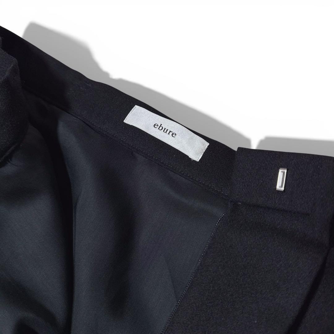 極美品✨25AW　定価7.8万　エブール　ウールポプリン プリーツスカート　38