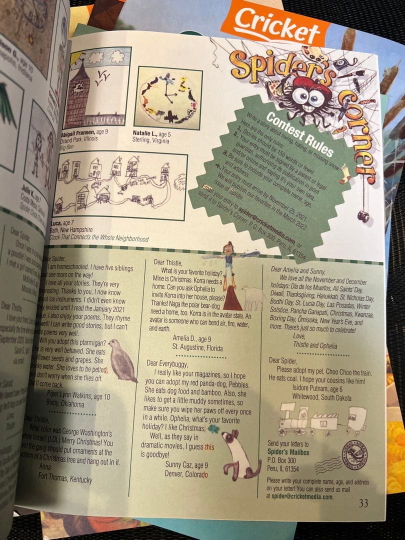 子供英語雑誌　Cricket Spider 9冊