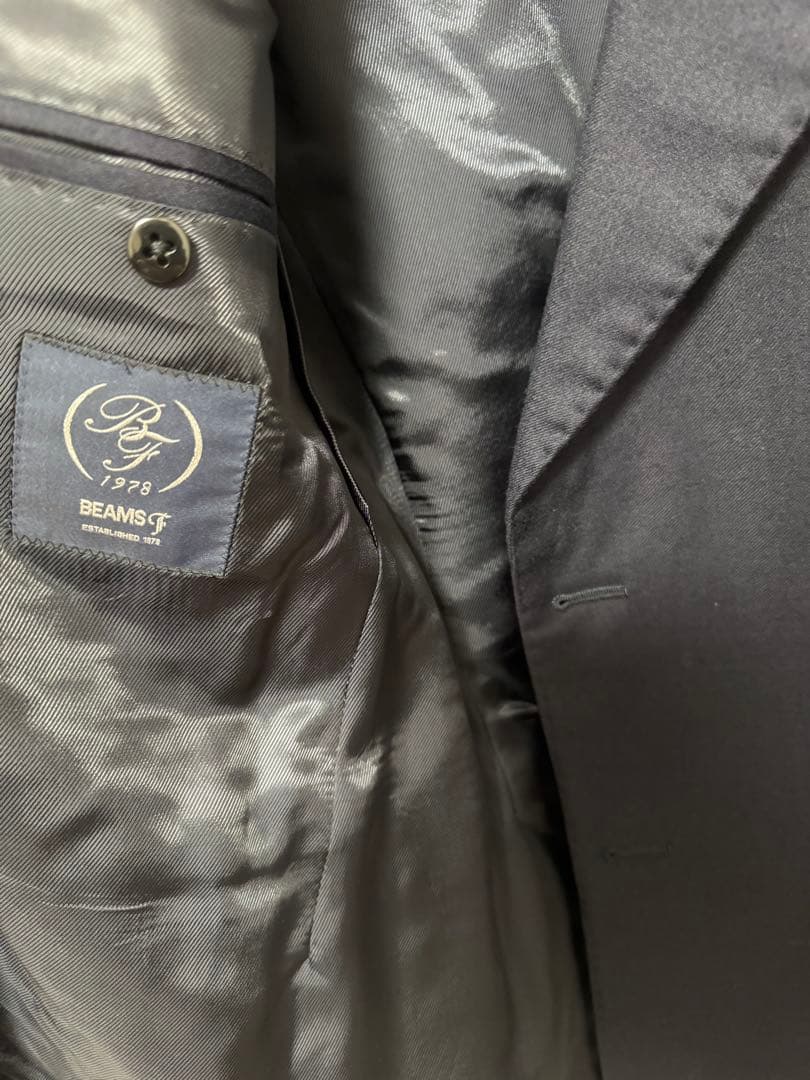 【美品】beamsF ringjacket製 ネイビー ダブルジャケット 46