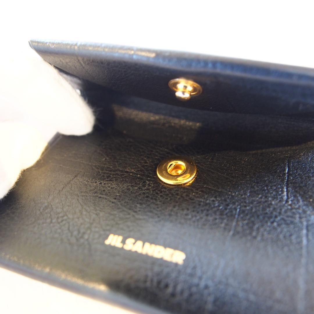 JIL SANDER ジルサンダー ケース カードケース ブラック レザー