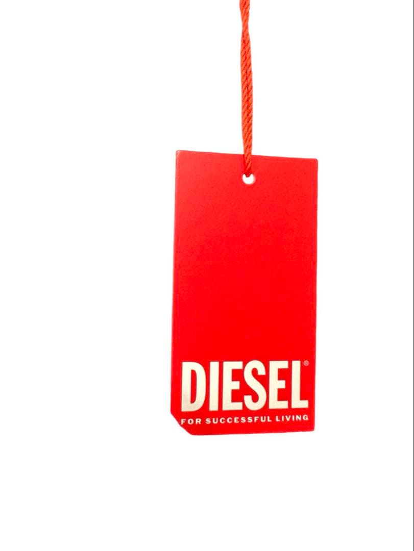 新品 DIESEL ワンピース S フリンジ デニムダメージ加工 ニット ドレス