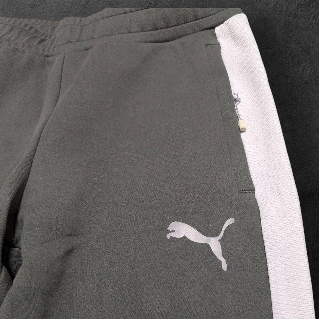 PUMA フード付きジャージ上下セット オリーブグリーン