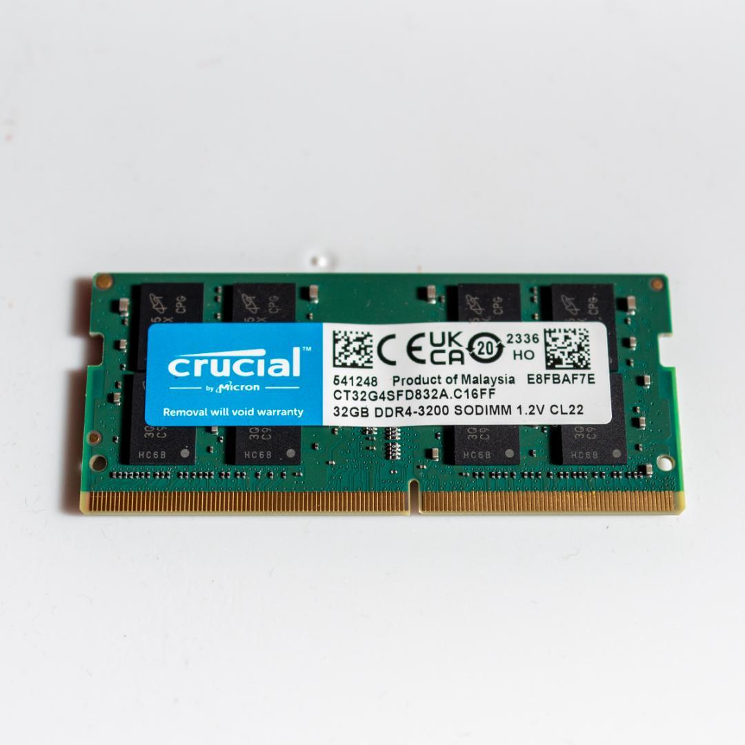 メモリー Crucial DDR4-3200 SODIMM 32GB