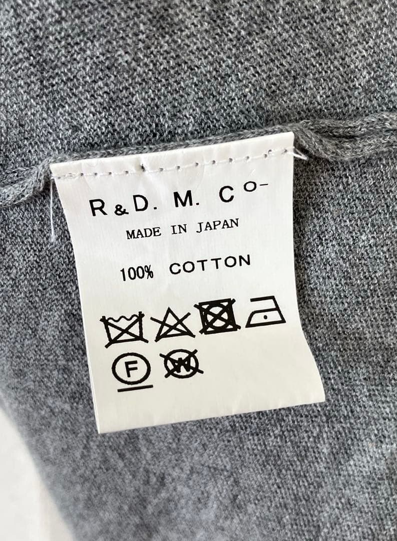 R&D.M.Co- オールドマンズテーラー カシュクールカーディガン グレー
