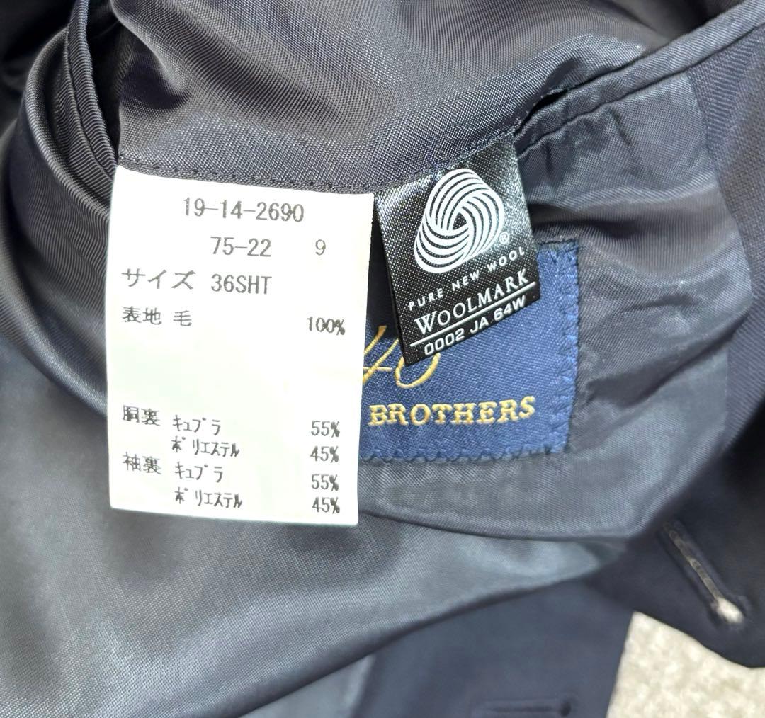 【美品】BrooksBrothers 紺ブレ　金ボタン　ネイビー　サイズM