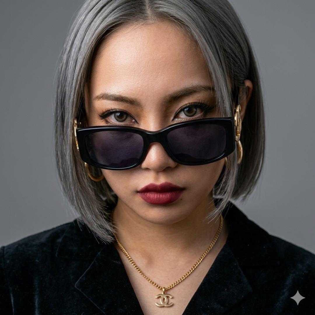 ワ*2様 【激レア】CHANEL サングラス ココマークブラック ゴールド サイ