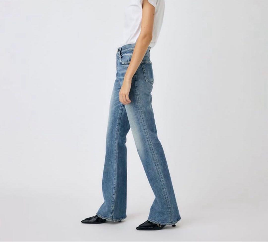 MOUSSY MVS FLARE フレアデニム26インチブルー