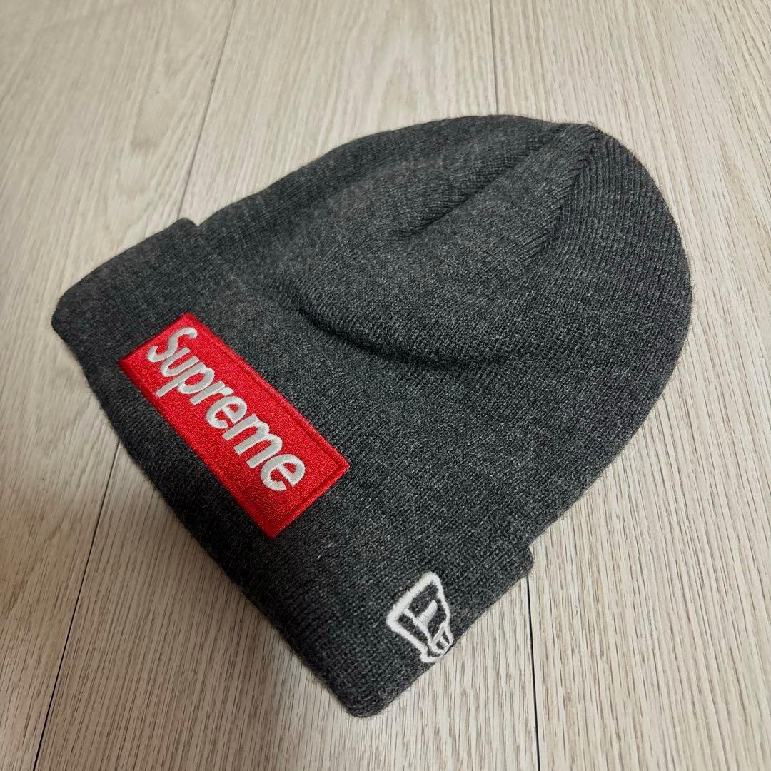 SUPREME x NEWERA BOX LOGOボックスロゴニット帽子キャップ